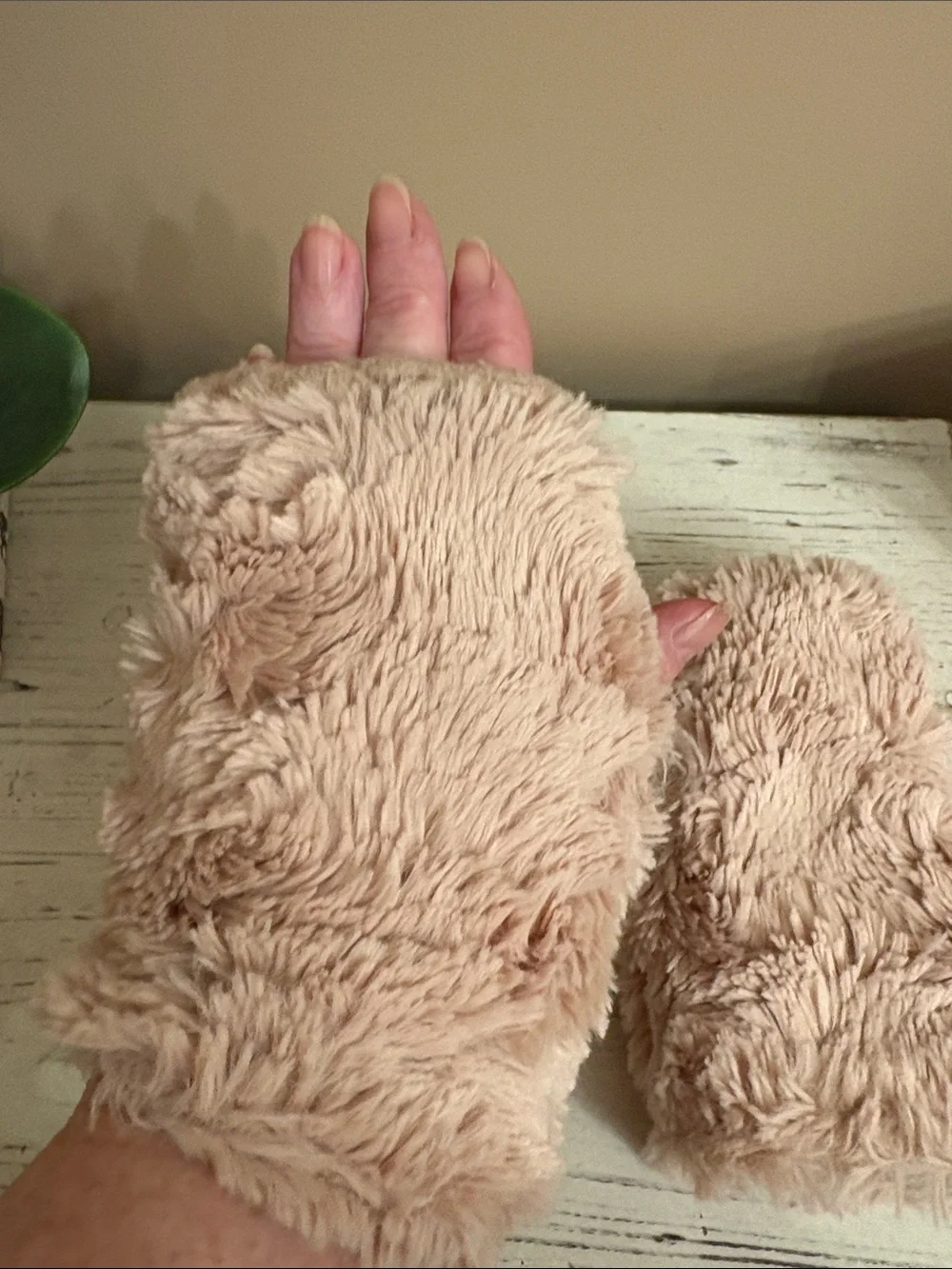 Plush Hand Warmers - Blush Pink Faux Fur